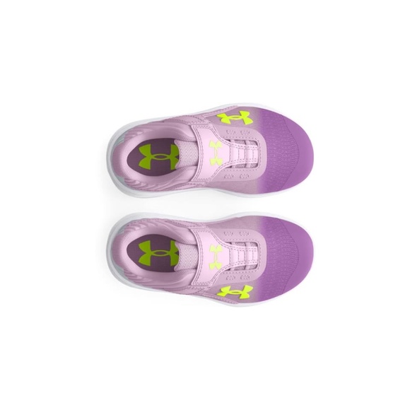 BRAND NEW girl youth under armour ginf outhustle purple velcro shoes size 7 & 8 - Picture 2 of 7